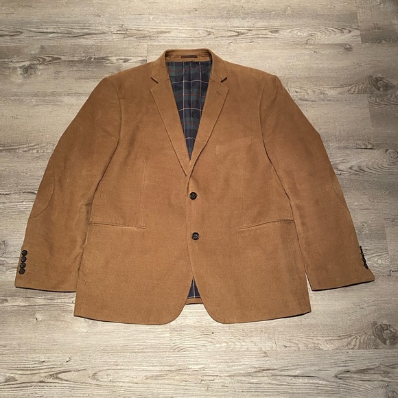 U.S. POLO ASSN. Corduroy Sport Blazer Coat Men’s Size 44S Elbow Patches - Picture 1 of 7